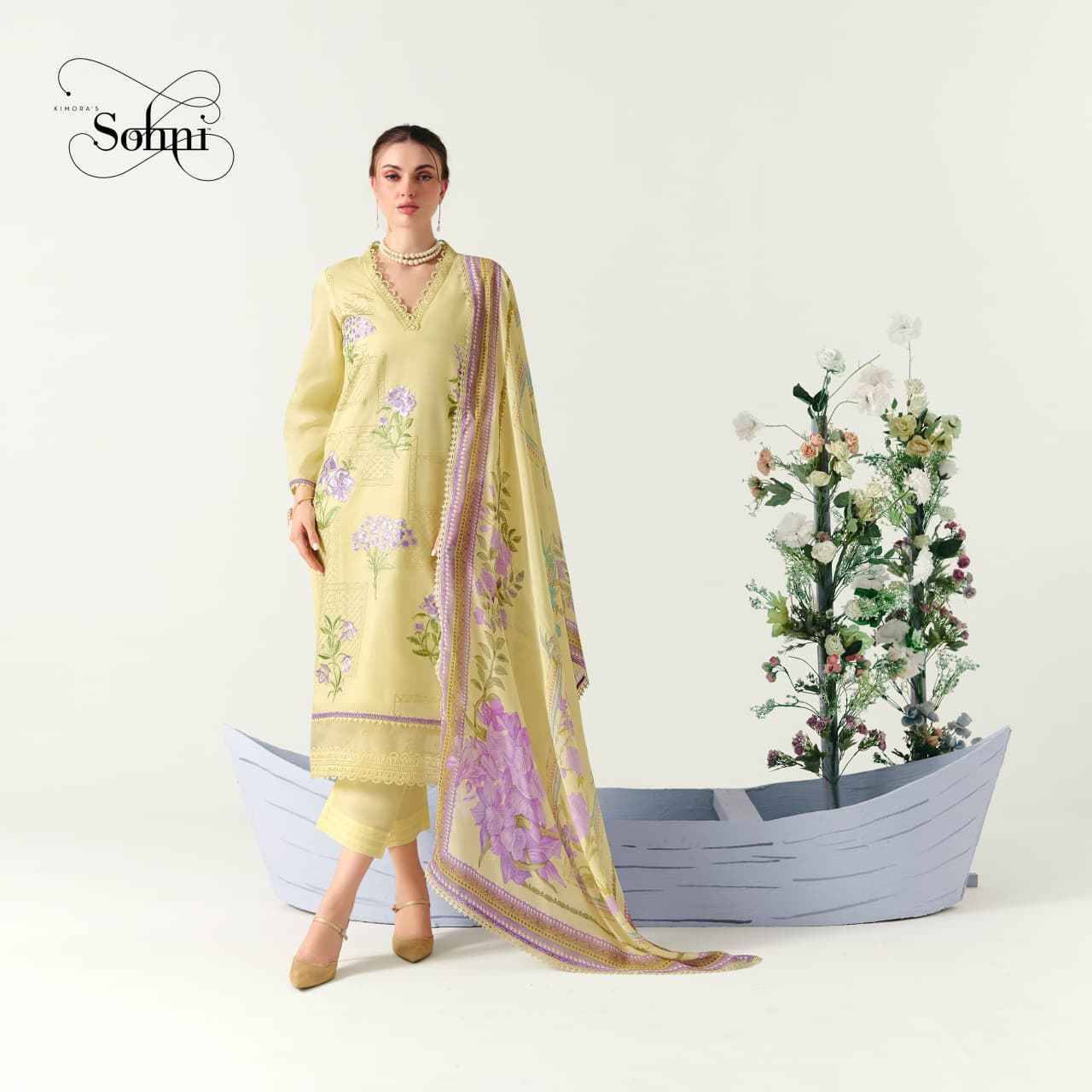 Orchid By Kimora Fashion 791 To 794 Series Designer Festive Suits Collection Beautiful Stylish Fancy Colorful Party Wear & Occasional Wear Pure Cotton Dresses At Wholesale Price